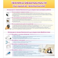 Стенд "Техника безопасности на уроке технологии" - «globural.ru» - Красноярск