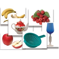 Набор предметных картинок "Фрукты, ягоды, орехи. Посуда" - «globural.ru» - Красноярск