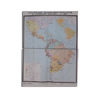 Учебная карта "Образование независимых государств в Латинской Америке" 1030*1420 мм (матовое, 2-стороннее лам.) - «globural.ru» - Красноярск