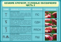 Стенд "Вязание крючком. Условные обозначения. Часть 2" - «globural.ru» - Красноярск