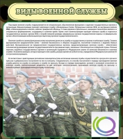 Стенд "Виды военной службы" - «globural.ru» - Красноярск