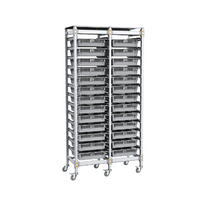 Стеллаж мобильный 2-х секционный для учебных наборов и цифровых лабораторных комплексов SenseDisc - «globural.ru» - Красноярск