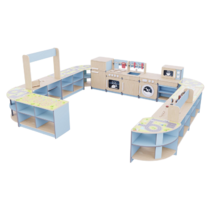 Игровая зона «Островок мастеров» из коллекции мебели «НЕГА» (голубой) - «globural.ru» - Красноярск