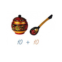 Счетный материал на магнитах "Хохлома" - «globural.ru» - Красноярск