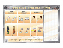 Электрифицированный стенд "Техника безопасности" с маркерными полями - «globural.ru» - Красноярск