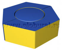 Шестигранное кресло - пуф 80*70*30см (ВИК) - «globural.ru» - Красноярск