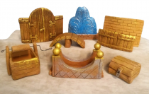 Набор глиняных фигурок (малые архитектурные формы) для песочной терапии - «globural.ru» - Красноярск